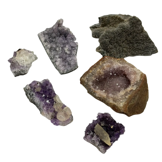 Amethist clusters - speciale formaties - lot 4
