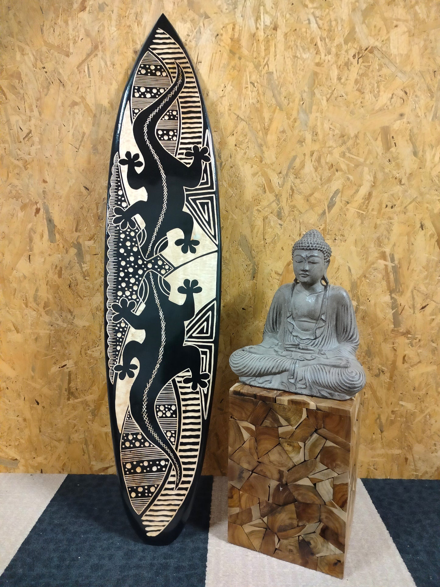 Double Gecko - Planche de surf - Décoration - 150 cm
