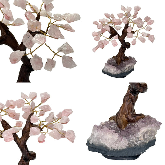 Rozenkwarts edelsteen boom