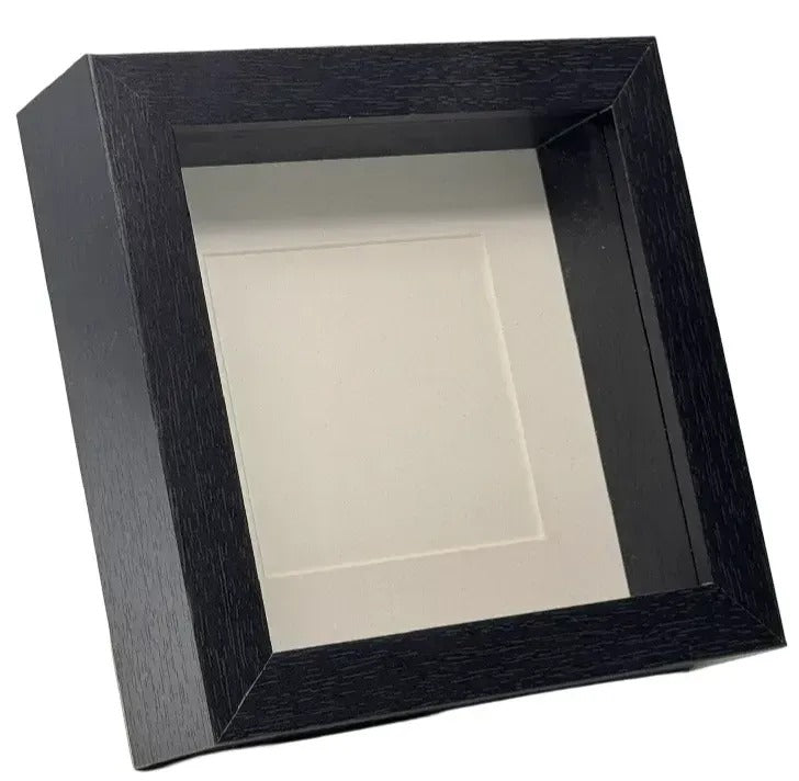 Diepe lijst 16x16x4,5 cm met wit Passe Partout