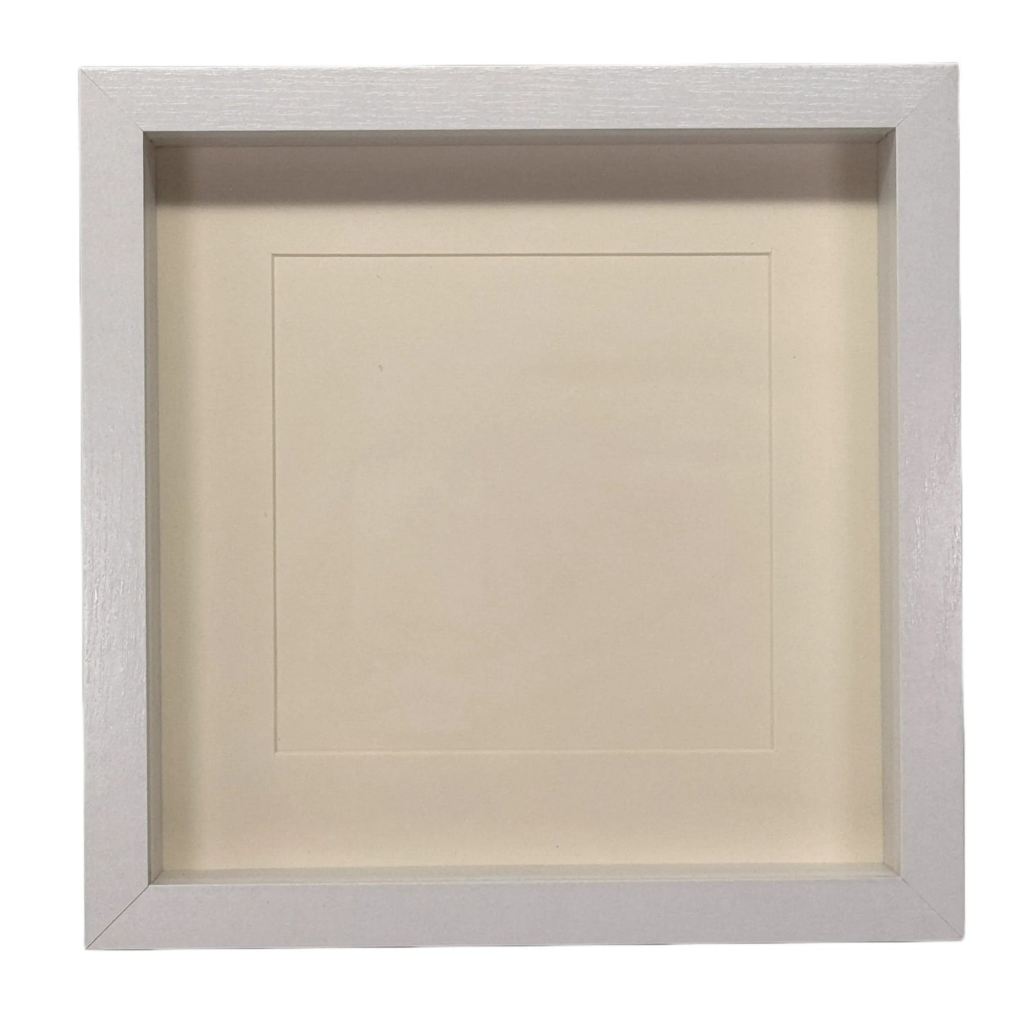 Diepe Lijst - Witte Frame - Witte Passe Partout - 25x25 cm