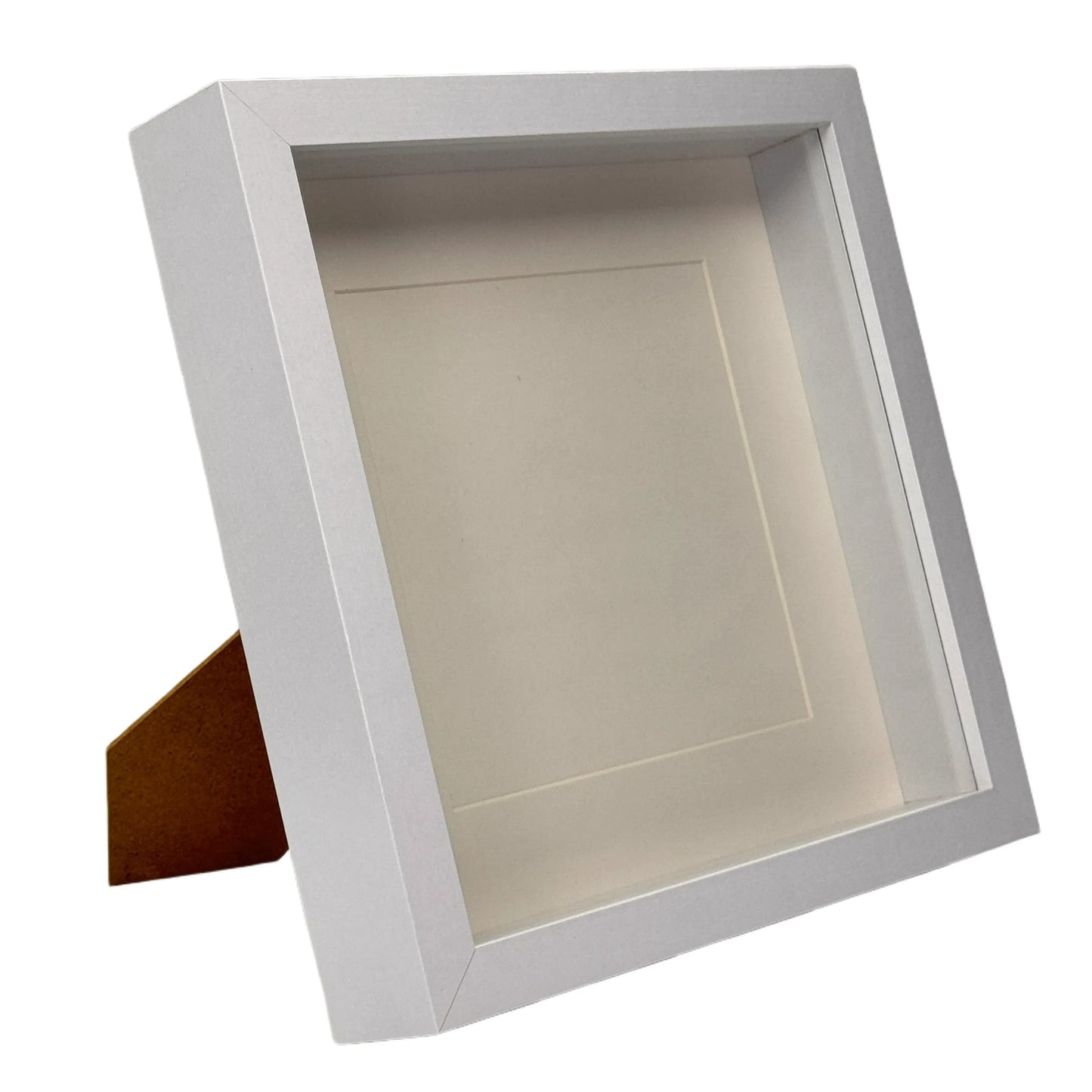 Diepe Lijst - Witte Frame - Witte Passe Partout - 25x25 cm