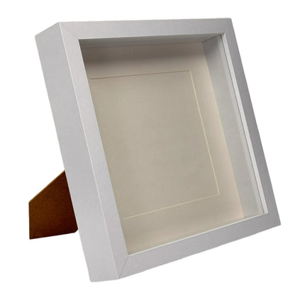 Diepe Lijst - Witte Frame - Witte Passe Partout - 25x25 cm