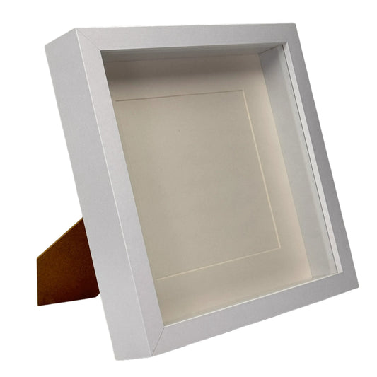 Diepe Lijst - Witte Frame - Witte Passe Partout - 25x25 cm