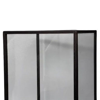 Vierkant Stolp - Glazen Vitrine -24x24x44 cm