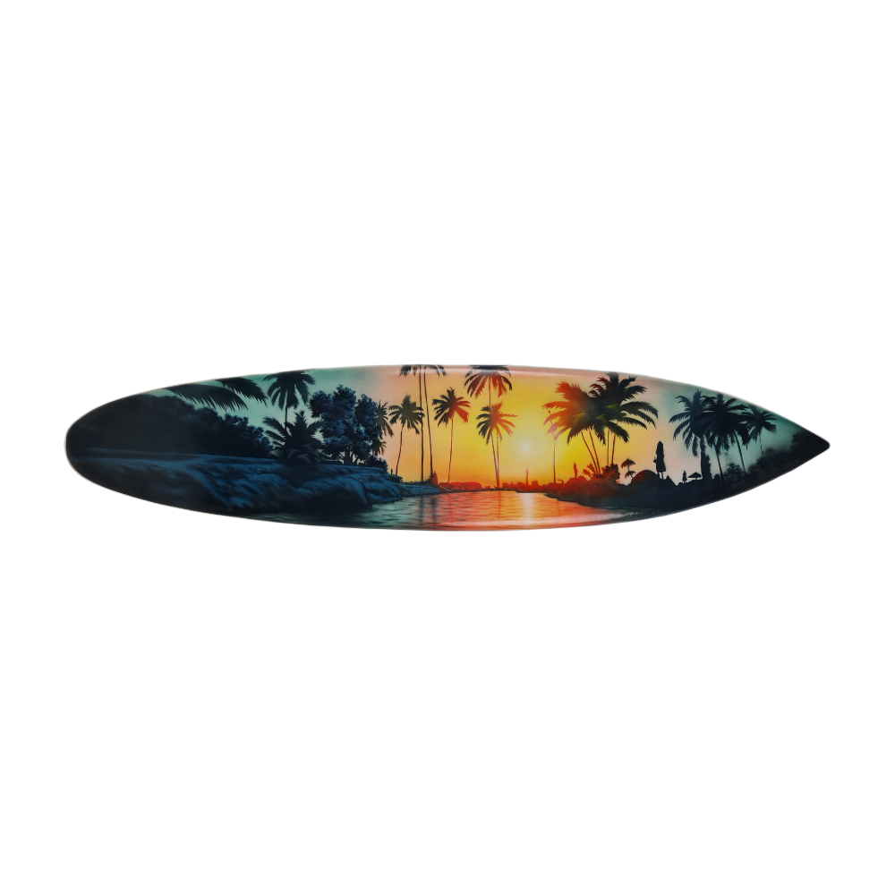 Surfplank Beach Sunset - Surfboard - Decoratie - 150 cm