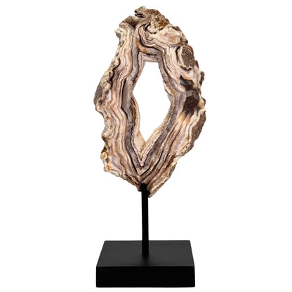Agate naturelle sur support - polie - brute - #12