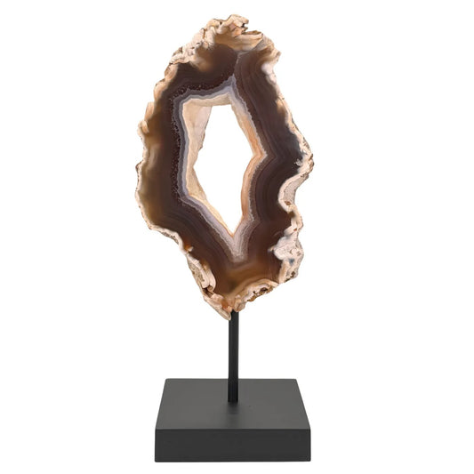 Agate naturelle sur support - polie - brute - #12