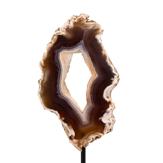 Agate naturelle sur support - polie - brute - #12