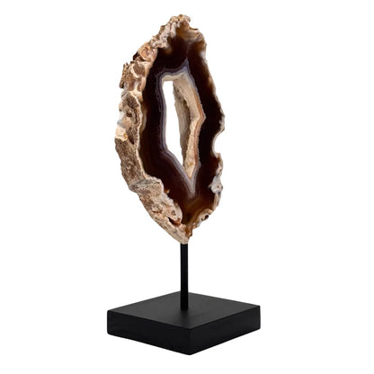 Agate naturelle sur support - polie - brute - #12