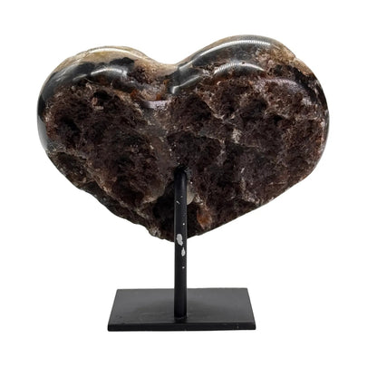 Agaat klein hart op standaard #10