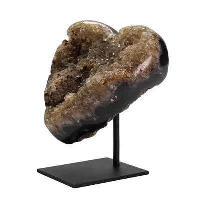 Agaat klein hart op standaard #10