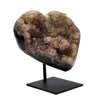 Agaat klein hart op standaard #10