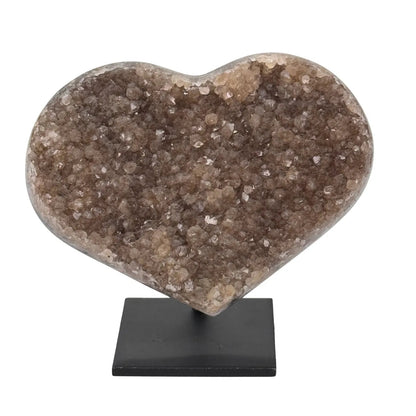 Agaat klein hart op standaard #8