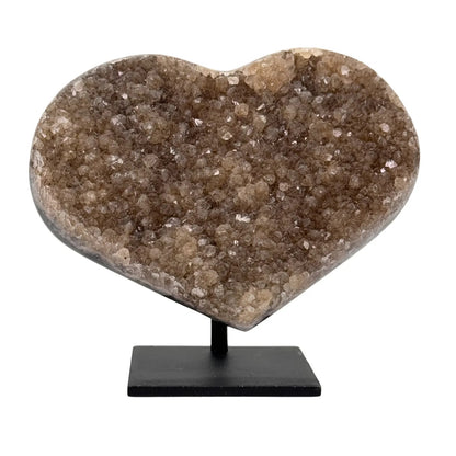 Agaat klein hart op standaard #8