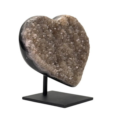 Agaat klein hart op standaard #8