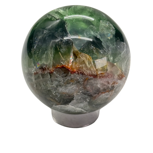 Fluorite verte - sphère - 6 cm - #1
