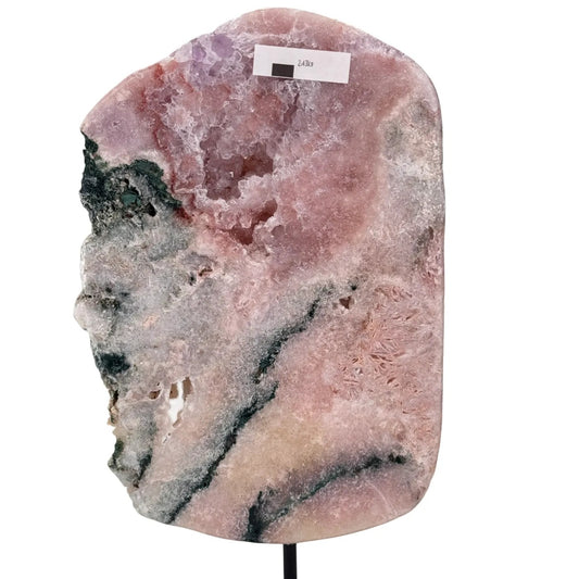 Roze amethist op standaard #6