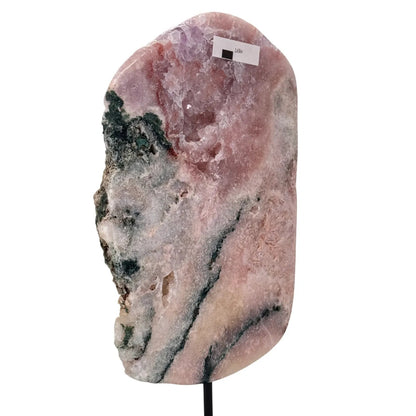Roze amethist op standaard #6