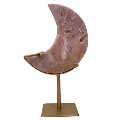 Améthyste rose - lune - polie - #1