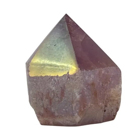 Pointe polie supérieure en quartz aura titane n° 3