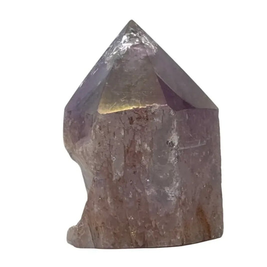 Pointe polie supérieure en quartz aura titane n° 4