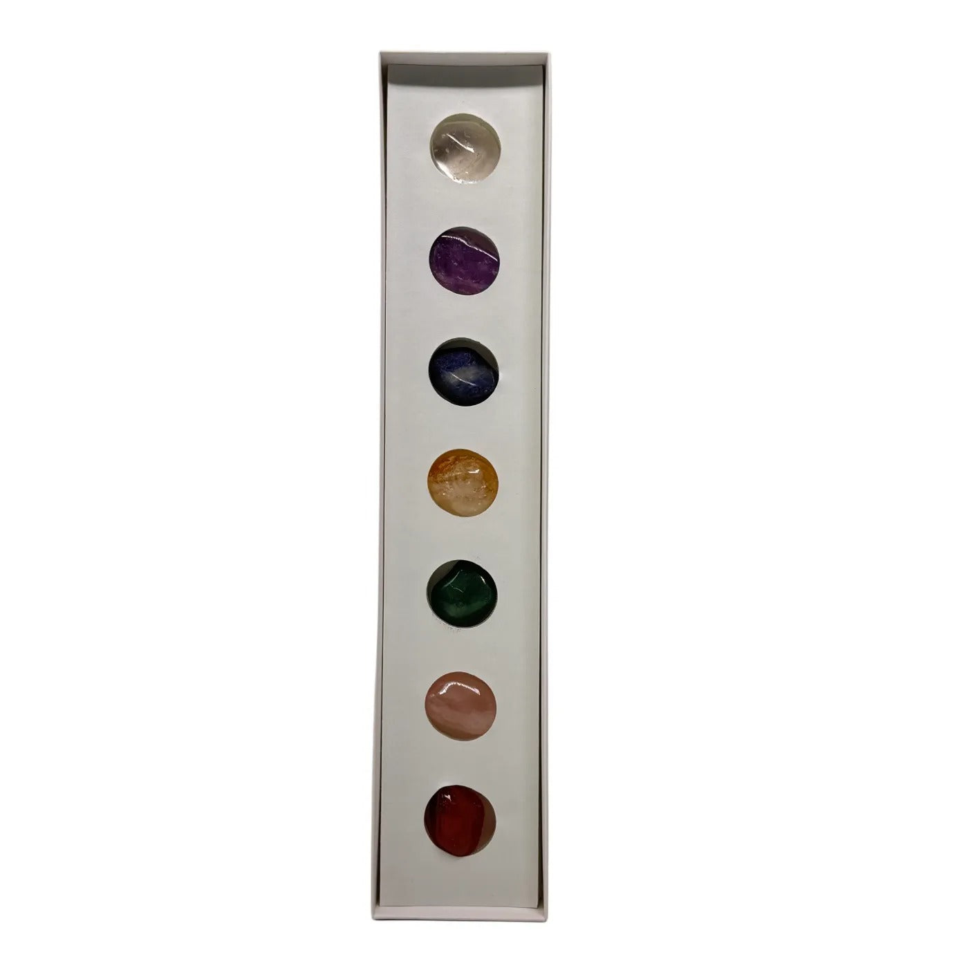 Chakra set van 7 edelstenen en mineralen