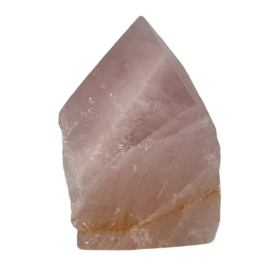 Pointe polie supérieure en quartz rose n° 1