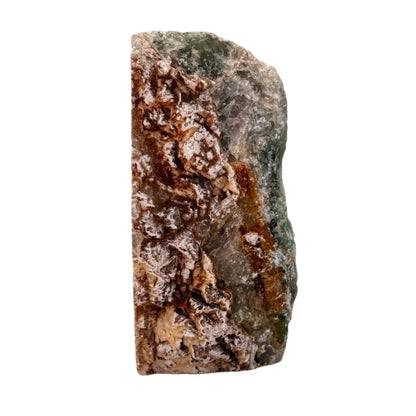 Fluorite verte - brute et polie - base taillée - 19 cm #1