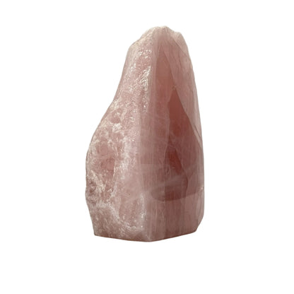 Rozenkwarts - ruw en gepolijst - cut base - 17 cm #2