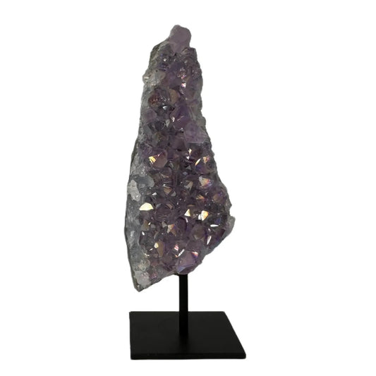 Angel aura kwarts op standaard 12 cm #1