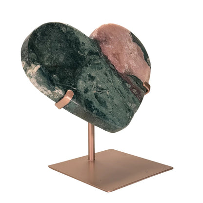 roze amethist hart - standaard - 21 cm - #2