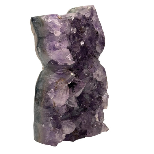 Amethist geslepen uil figuur