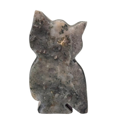 Amethist geslepen uil figuur
