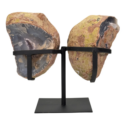agaat vlinder geode op standaard #1