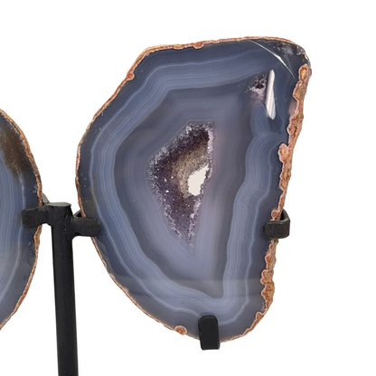agaat vlinder geode op standaard #1