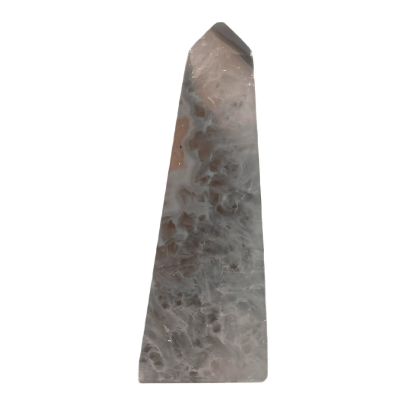 Agaat obelisk met druzy #4