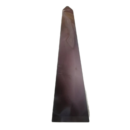 Agaat obelisk met druzy #5