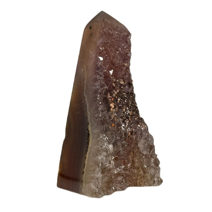 Obélisque d'agate avec druzy #7