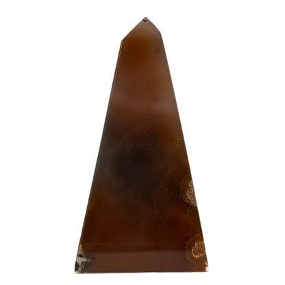 Obélisque d'agate avec druzy #7