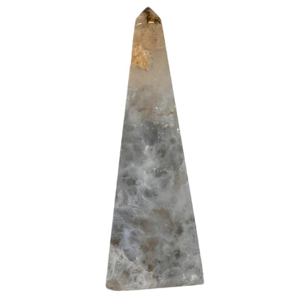Obélisque d'agate avec druzy #8