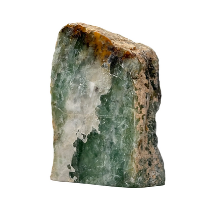 Fluorite verte - brute et polie - base taillée - 17 cm #2