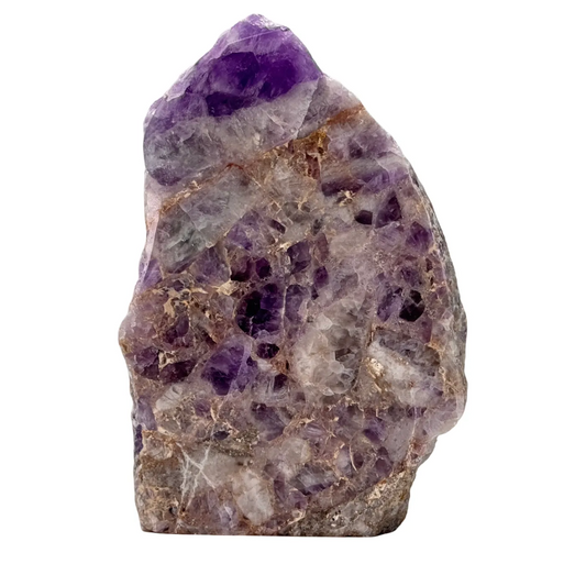Amethist - ruw - half gepolijst - cut base - #1