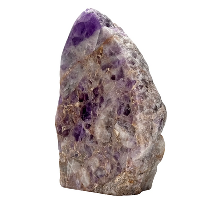 Amethist - ruw - half gepolijst - cut base - #1