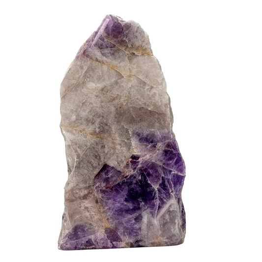 Amethist - ruw - half gepolijst - cut base - #2