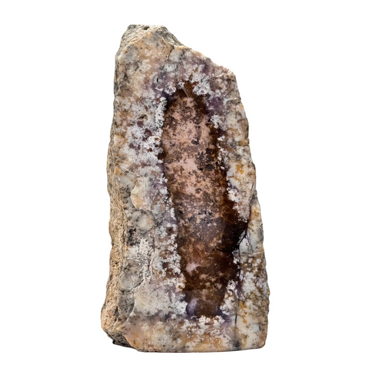 Onyx bleu - brut - semi-poli - base taillée - #1