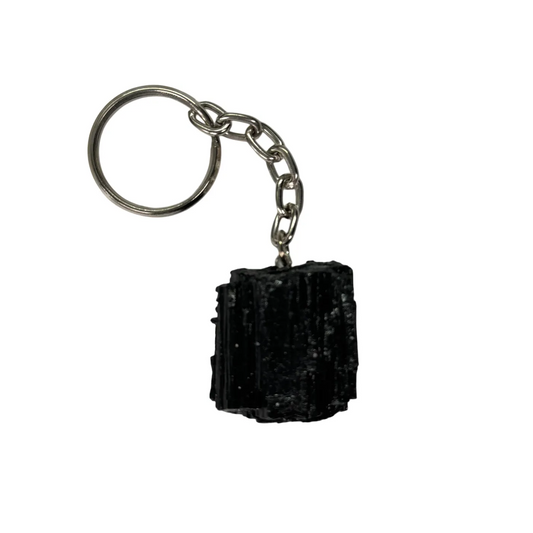 Porte-clés en tourmaline noire