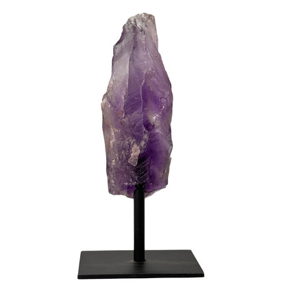 Améthyste brute sur support - violette - 14 cm - #3