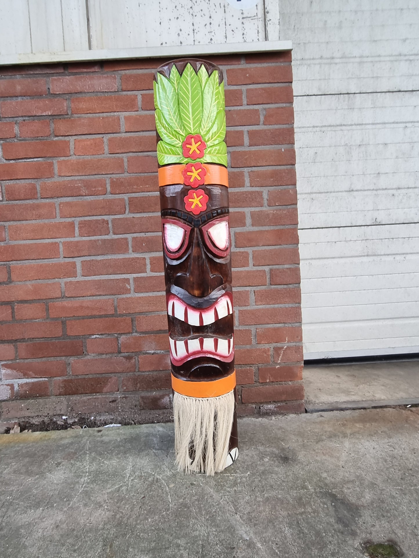 Tiki Totempaal - houten decoratie - Hawaii - 100 cm