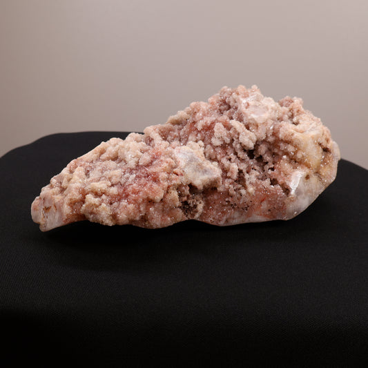 Pink amethyst with druzy - cluster polished - #1